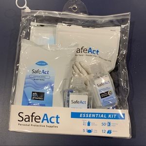 Safe act bundle bag masks sanitizer wipes gloves